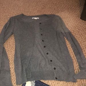 Grey button down cardigan